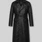 Brian Gleeson Peaky Blinders Leather Long Coat view 1