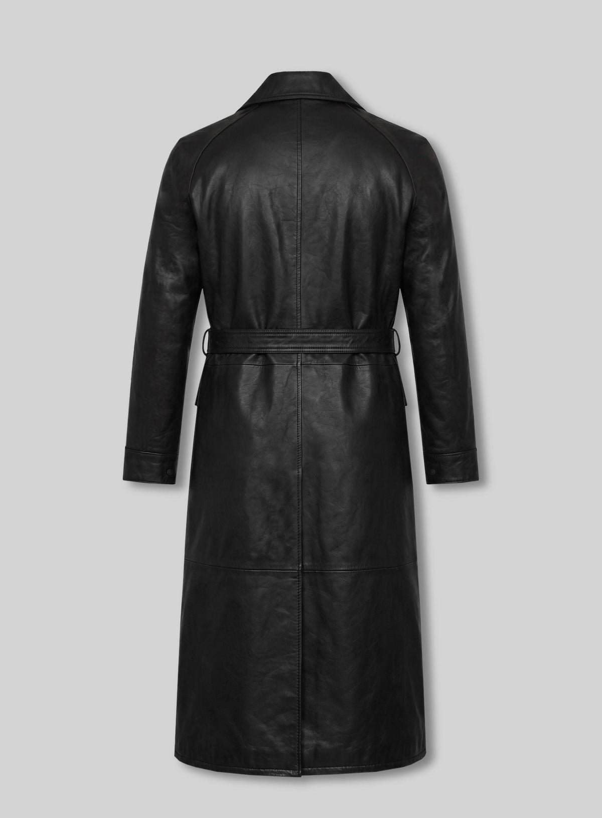 Brian Gleeson Peaky Blinders Leather Long Coat view 2