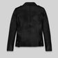Brie Larson Captain Marvel Black Leather Jacket – full product view