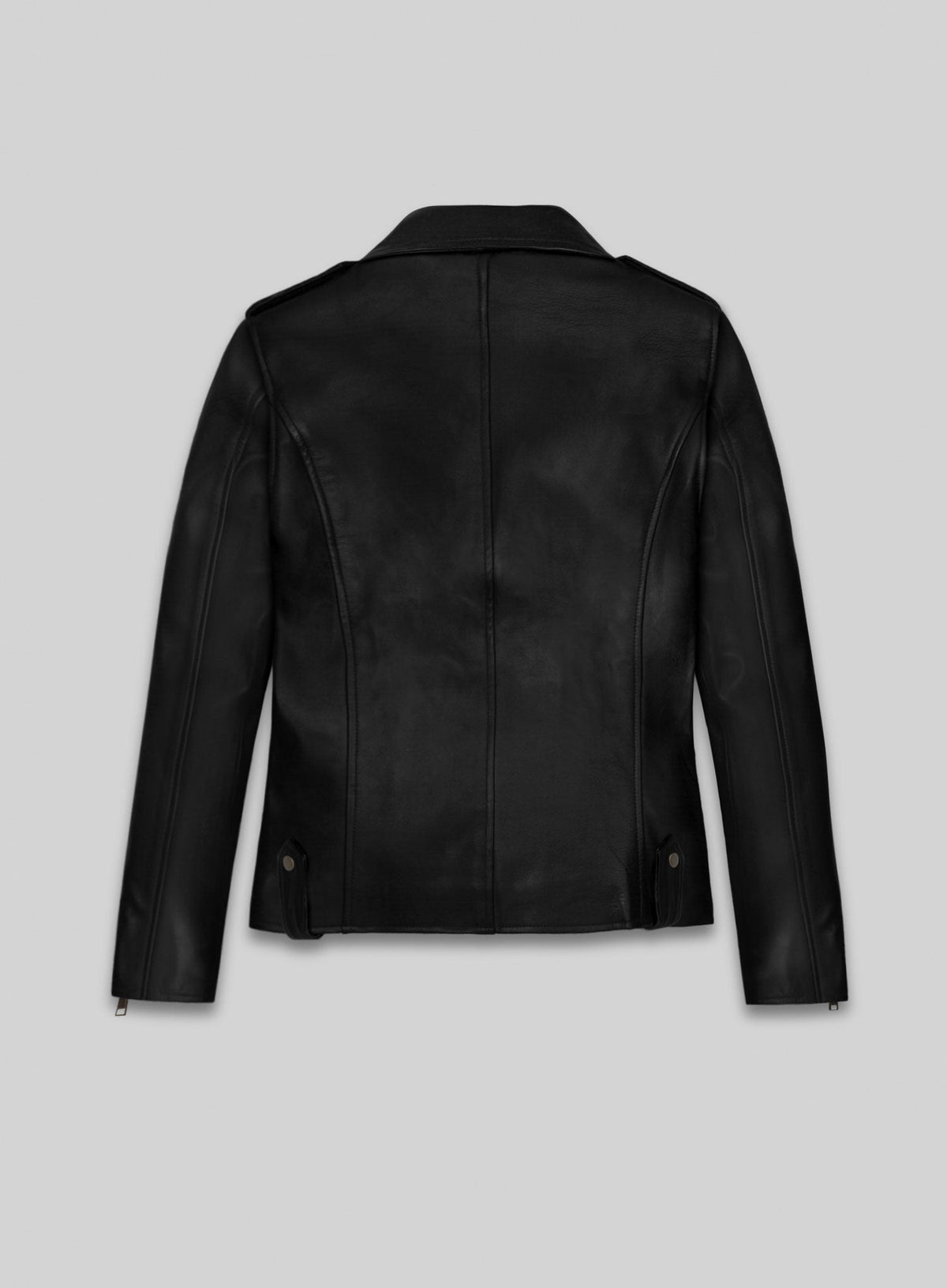 Brie Larson Captain Marvel Black Leather Jacket – full product view