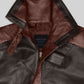 Watch Dogs Aiden Pearce Brown Leather Trench Coat in dark brown – close-up detail of hardware and pockets