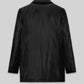 Bruce Springsteen Born to Run Black Leather Trench Coat – back view