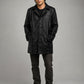 Bruce Springsteen Born to Run Black Leather Trench Coat – worn look