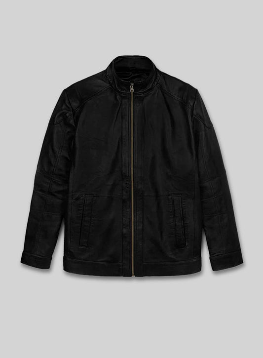 Bruce Willis Red 2 Leather Jacket – front view