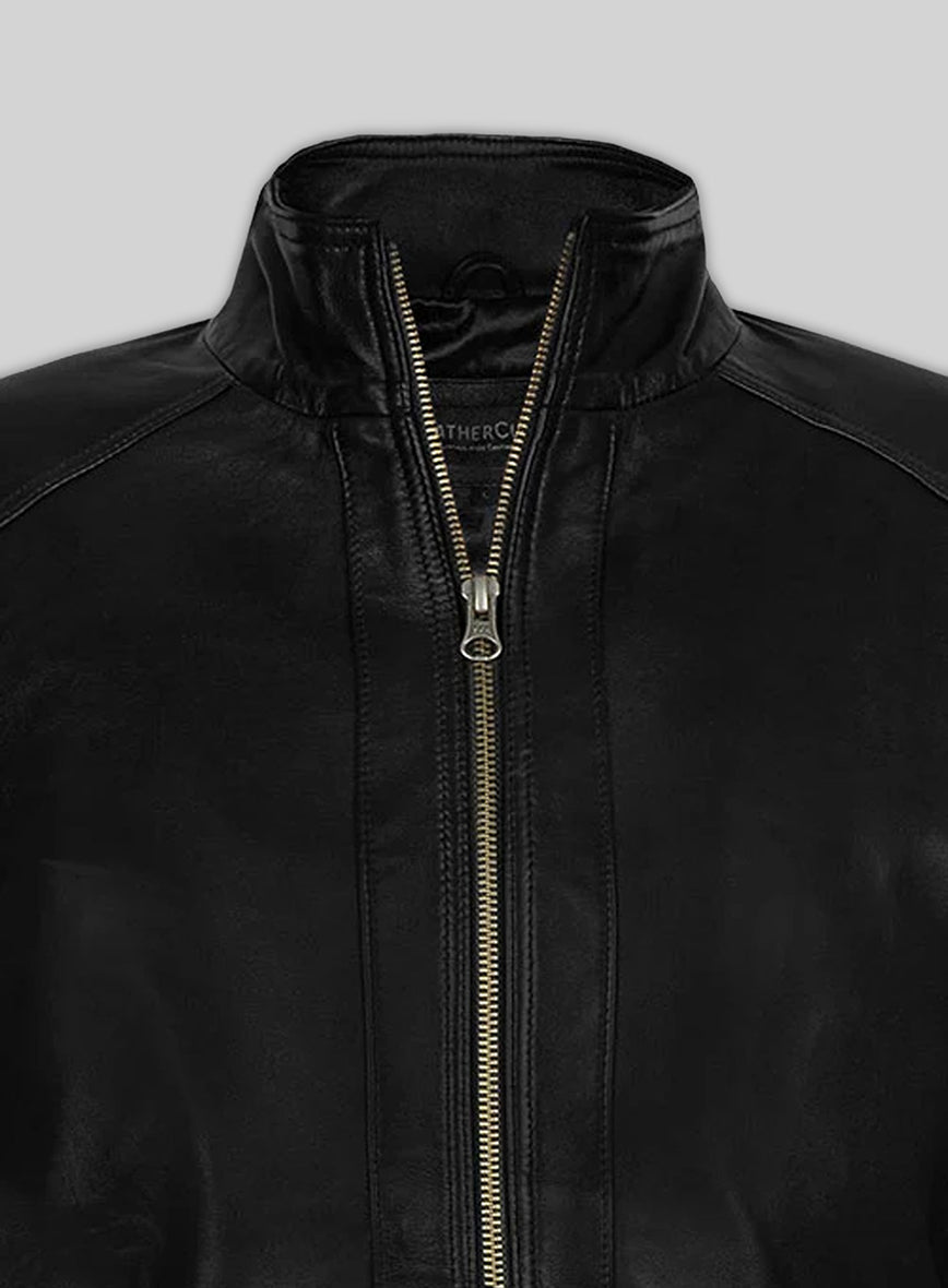 Bruce Willis Red 2 Leather Jacket – close-up and worn views