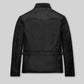 Bruce Willis Death Wish Black Leather Jacket – back view