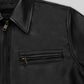 Bruce Willis Death Wish Black Leather Jacket – close-up and worn views