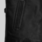 Bruce Willis Death Wish Black Leather Jacket – close-up and worn views