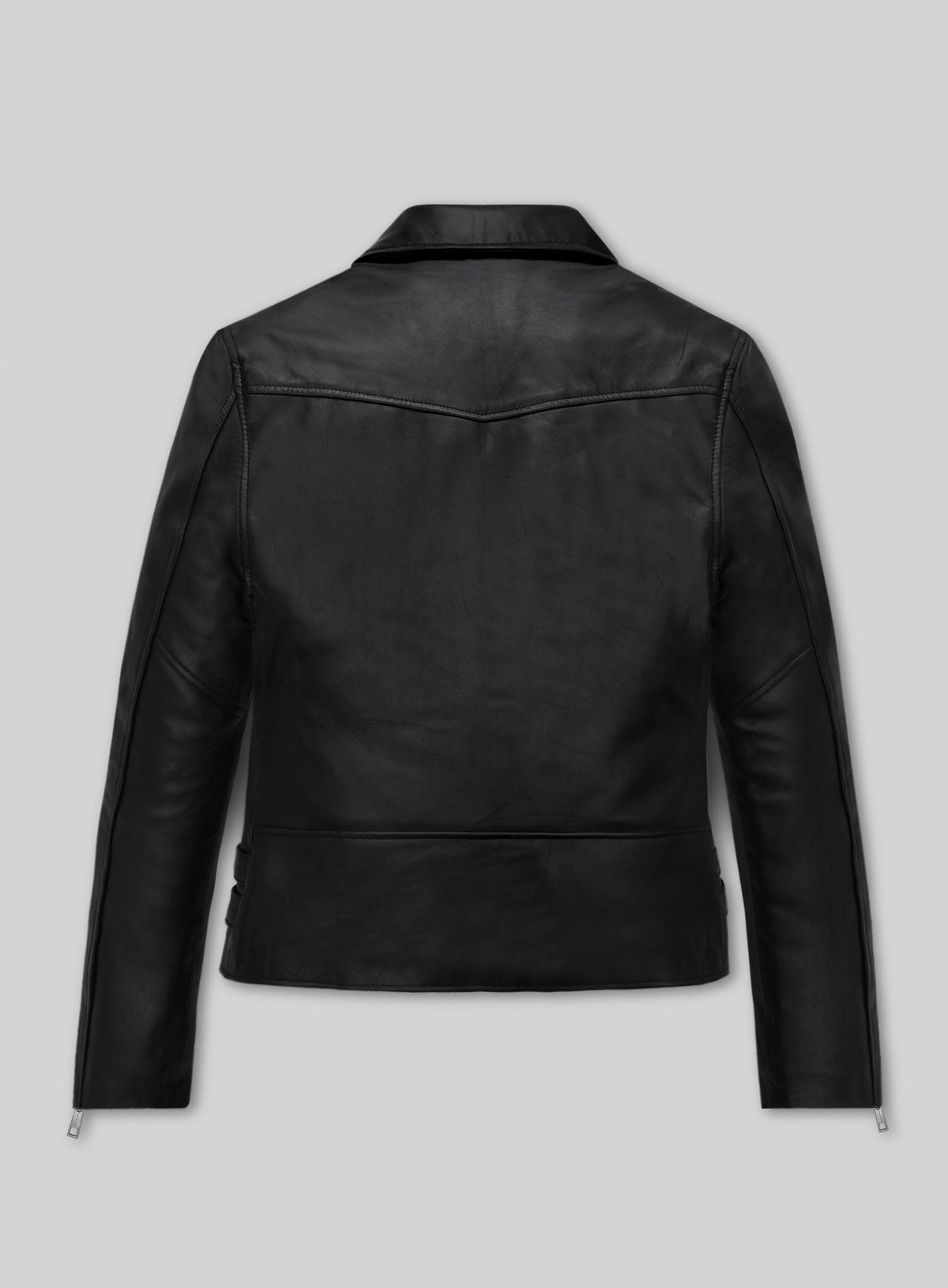 Bruna Marquezine Blue Beetle Leather Jacket – back view