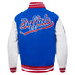 Buffalo Bills Script Tail Royal Blue/White Varsity Jacket