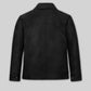 Californication Hank Moody Season 5 Black Leather Jacket – back view