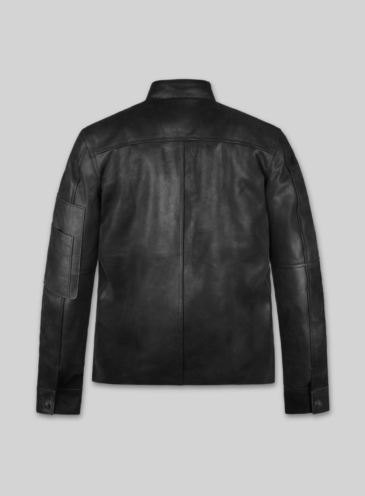 Californication Season 3 Hank Moody Black Leather Jacket – back view