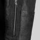 Californication Season 3 Hank Moody Black Leather Jacket – close-up and worn views