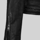Cameron Diaz Annie Black Leather Jacket – close-up and worn views