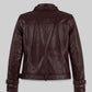 Captain America The Winter Soldier Scarlett Johansson Black Jacket – back view