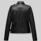 Cate Blanchett Black Leather Jacket – back view
