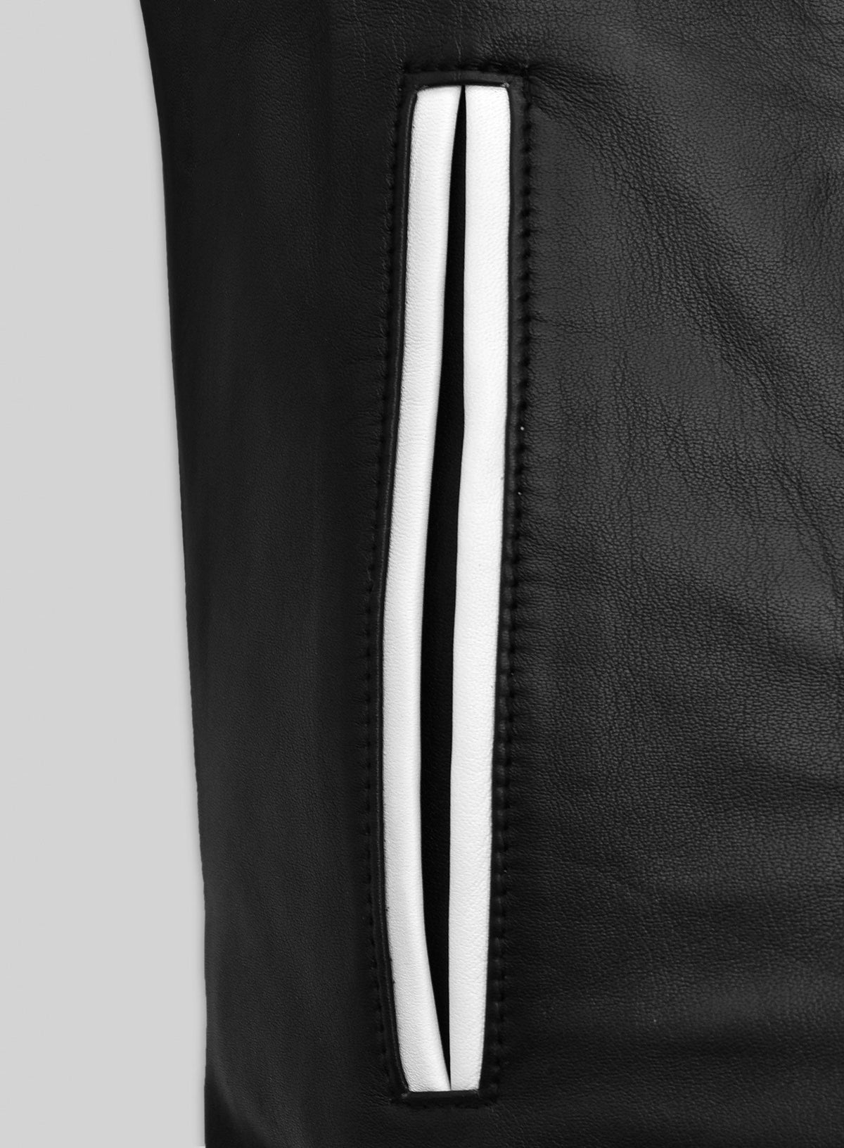 Channing Tatum Black Leather Jacket – close-up and worn views
