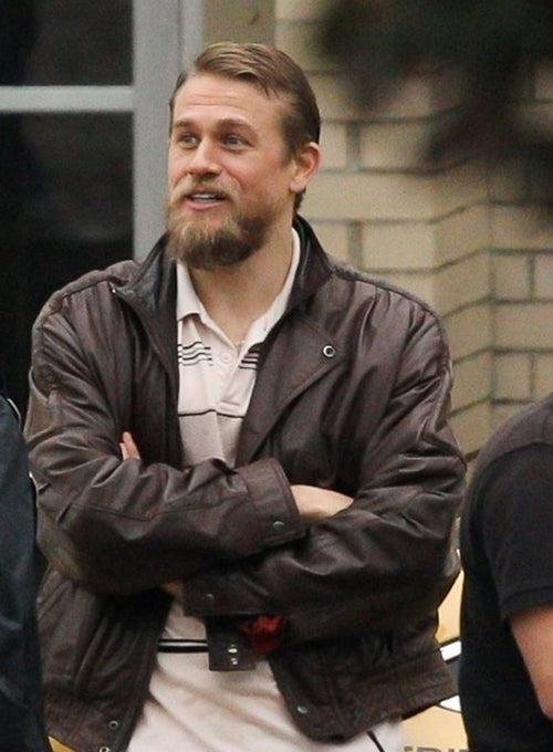 Charlie Hunnam Jungleland Black Leather Jacket – Charlie Hunnam Jungleland celebrity photo