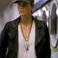 Charlize Theron Dark Places Black Leather Jacket – front view