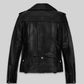 Charlize Theron Black Leather Jacket – full product view