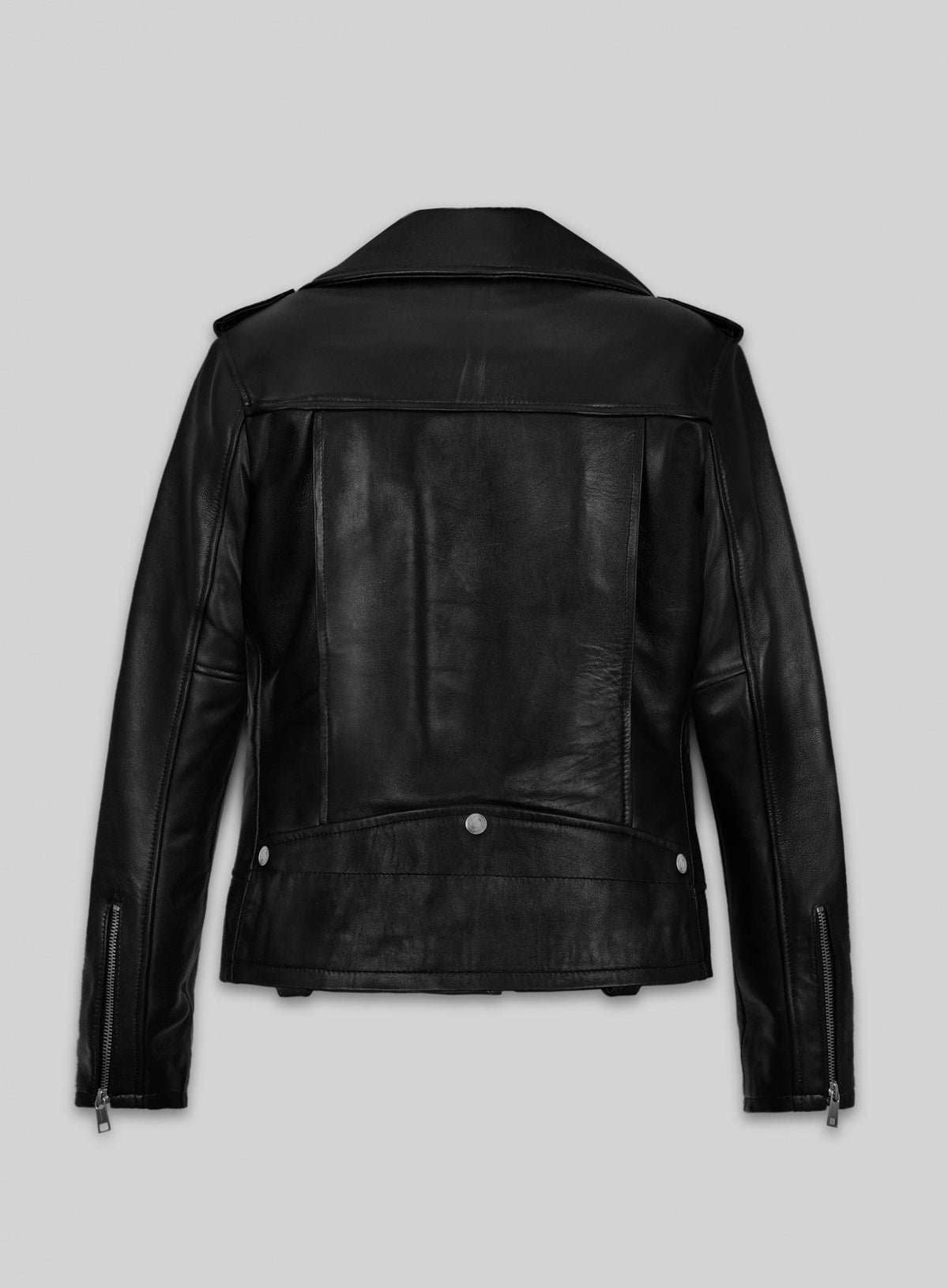 Charlize Theron Black Leather Jacket – full product view
