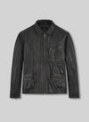 Chris Hemsworth Black Leather Jacket – front view