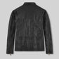 Chris Hemsworth Black Leather Jacket – back view