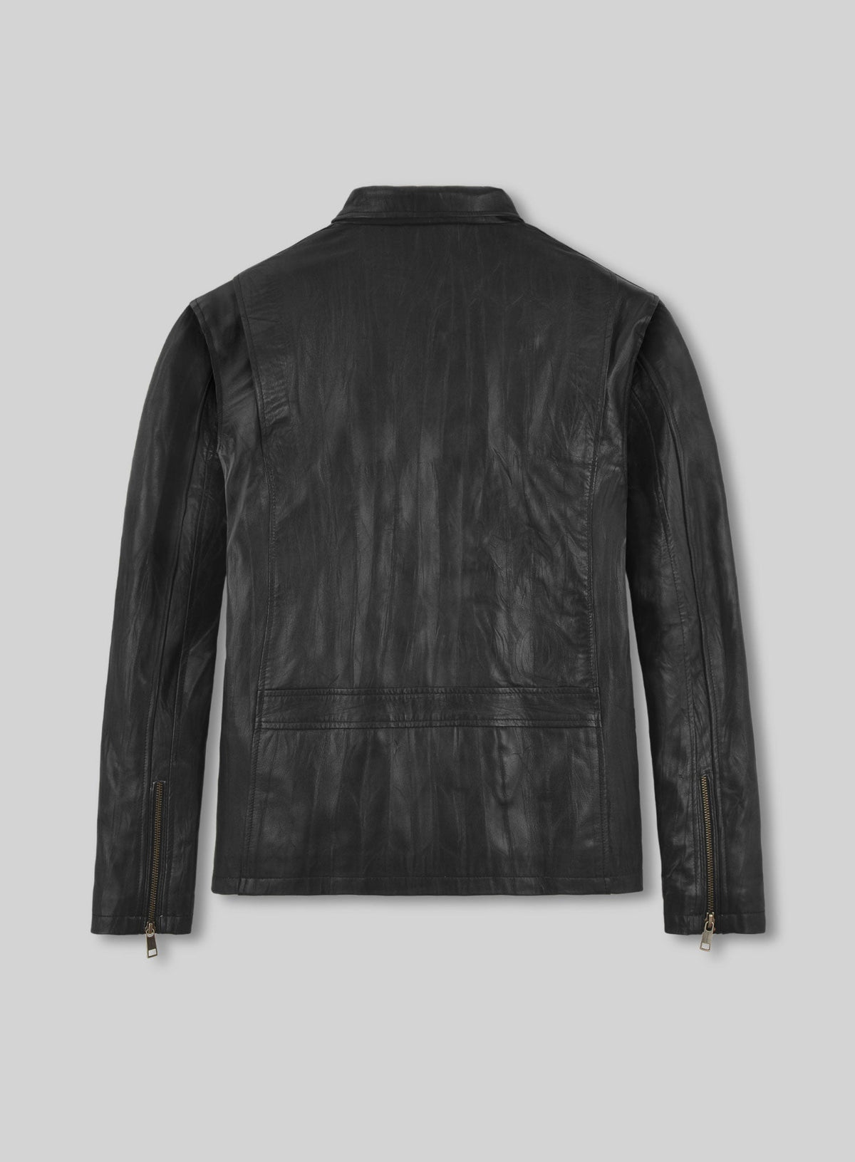 Chris Hemsworth Black Leather Jacket – back view