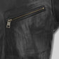 Chris Hemsworth Black Leather Jacket – close-up and worn views