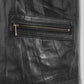 Chris Hemsworth Black Leather Jacket – close-up and worn views
