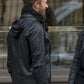 Chris Martin Coldplay Black Hooded Leather Jacket – celebrity inspiration look