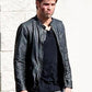 Chris Pine Horrible Bosses 2 Black Leather Jacket – alternate view