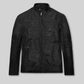 Chris Hemsworth Thor Promo Black Leather Jacket – front view