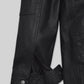 Chris Hemsworth Thor Promo Black Leather Jacket – close-up detail of hardware and pockets