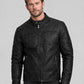 Chris Hemsworth Thor Promo Black Leather Jacket – worn look