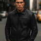 Christian Bale Leather Jacket view 2