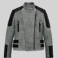 Christian Serratos The Walking Dead Black Leather Jacket – front view