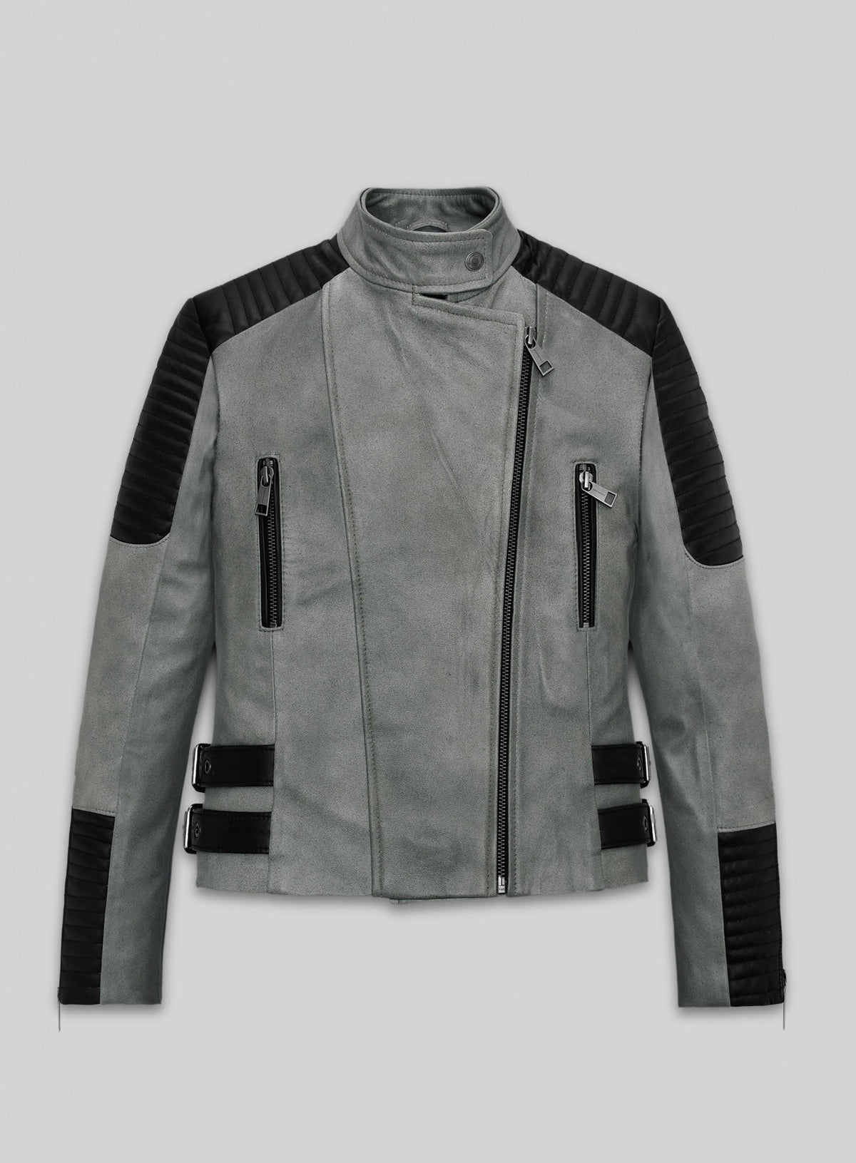 Christian Serratos The Walking Dead Black Leather Jacket – front view
