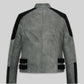 Christian Serratos The Walking Dead Black Leather Jacket – back view