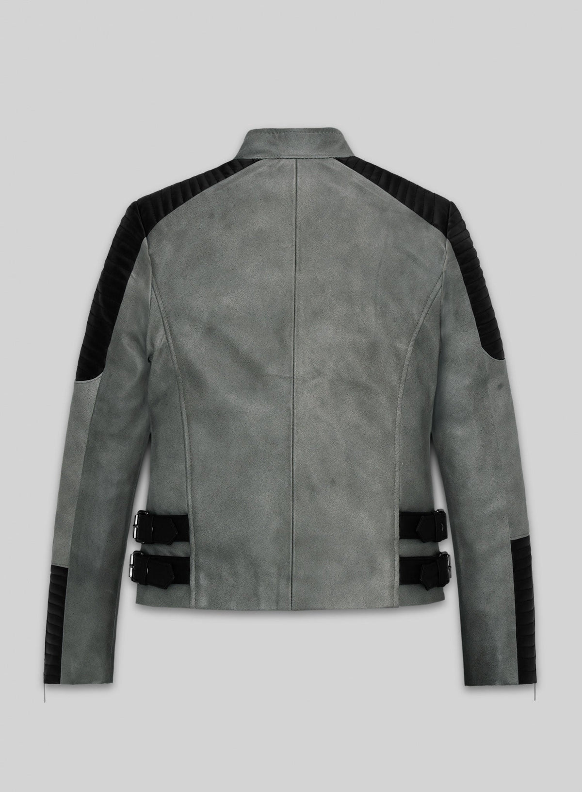 Christian Serratos The Walking Dead Black Leather Jacket – back view