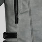 Christian Serratos The Walking Dead Black Leather Jacket – close-up and worn views