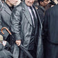 Colin Farrell The Batman Black Leather Long Coat – Colin Farrell wearing the look, photo 2