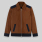 Cristiano Ronaldo Black Leather Jacket – front view