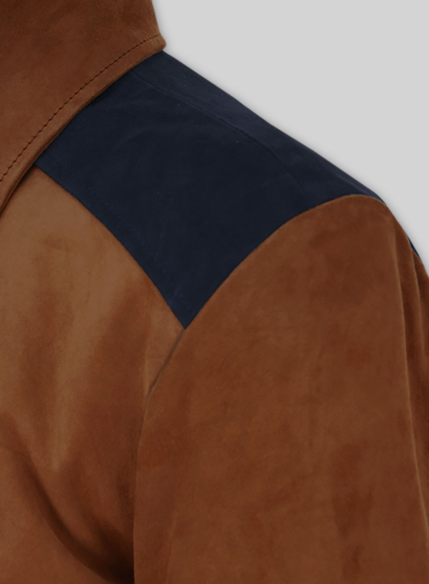 Cristiano Ronaldo Black Leather Jacket – close-up and worn views