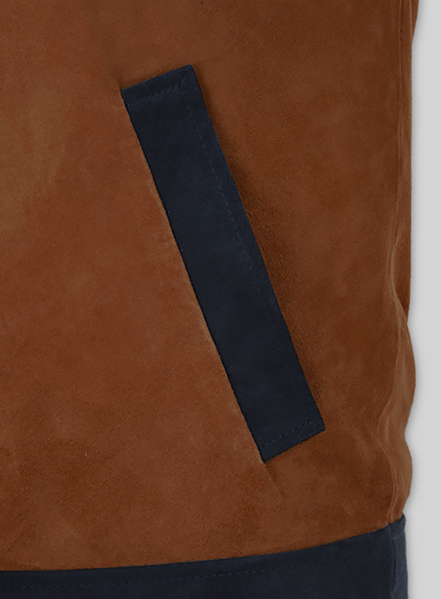 Cristiano Ronaldo Black Leather Jacket – close-up and worn views