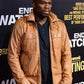 Curtis James Jackson III Brown Leather Jacket – Curtis James celebrity photo in Jackson III