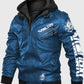 Samurai 2077 Blue Leather Jacket