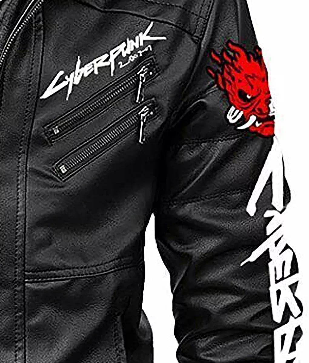 Samurai 2077 Removeable Hood Black Jacket