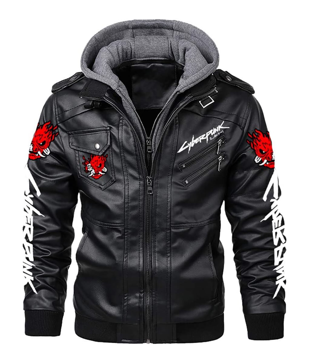 Samurai 2077 Removeable Hood Black Jacket