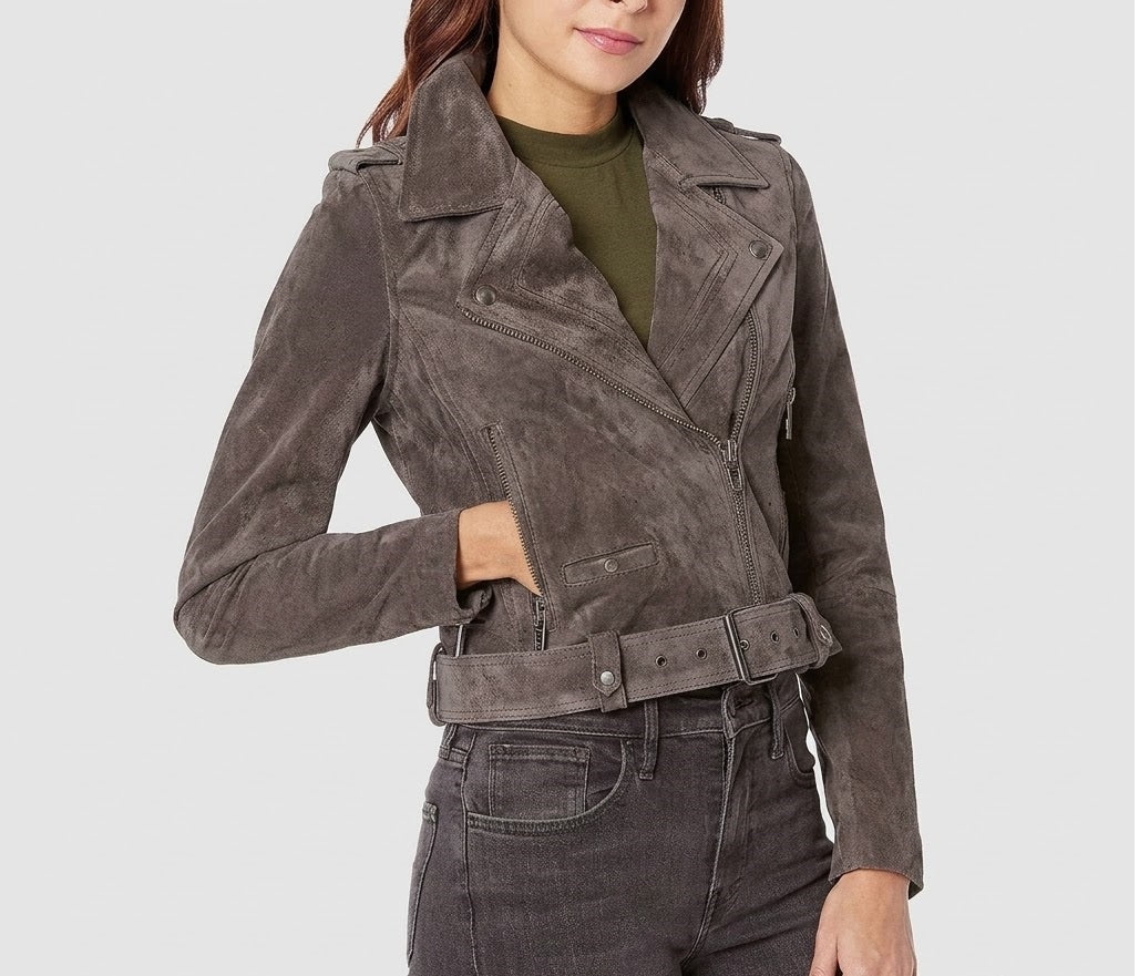 Superman and Lois Elizabeth Tulloch Brown Suede Jacket
